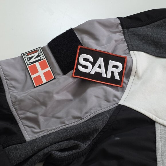 Iro Ochi Jacket Mens 3X Gray Black LS Zip Patch Embroidery Japan Nagasaki Rescue - Picture 10 of 16